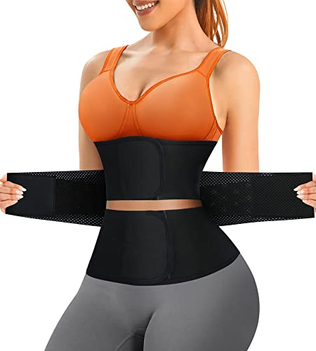 CHUMIAN Korsett Damen Bauchweg Stark Formend Korsage Shapewear Taillenmieder Unterbrust Corsage Bauchweggürtel Waist Trainer Body Shaper (Schwarz, XXL)