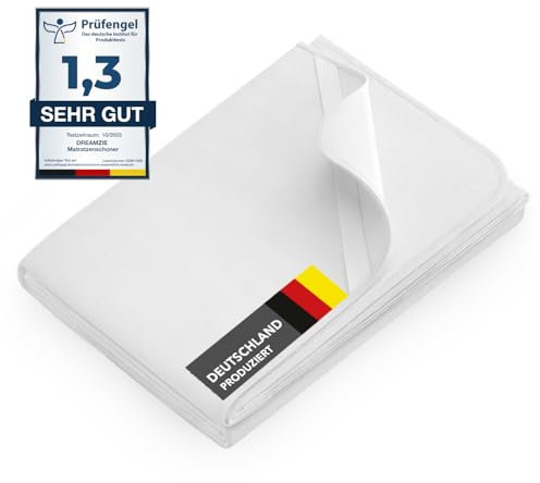 Dreamzie - Molton Matratzenschoner 140x200cm Baumwolle 300 GSM - mit 4 Eckgummis