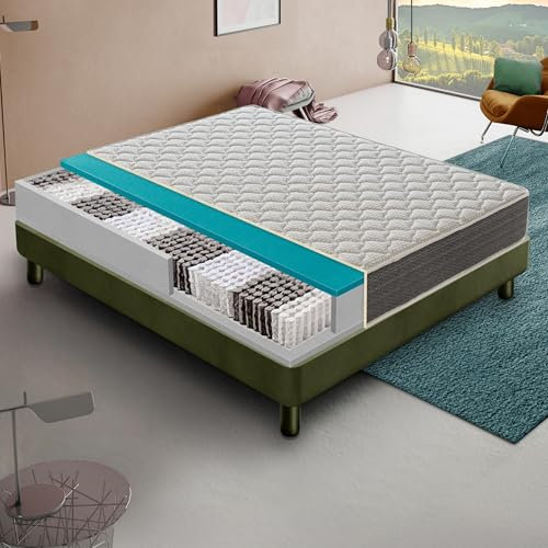 MaterassieDoghe – Matratze 90x200 cm – Taschenfederkernmatratze mit Komfortschaum - Steifigkeit h4 – Extra steif - Höhe 30 cm Premiumhöhe - Tonnentaschenfederkernmatratze (Höhe 30 cm, 90x200 cm)