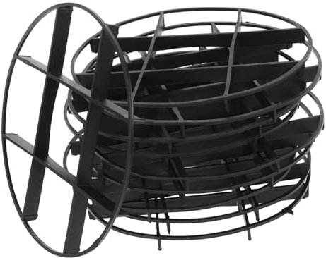 Levemolo 10 Pezzi Piedini per Vasi da Fiori Schermo di Drenaggio delle Piante Base Vegetale Sottobicchiere per Piante Supporto per Vasi per Piante Portavasi per Fiori Black Plastica