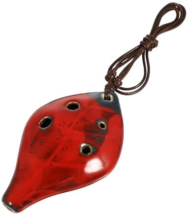 Abaodam 6-loch Blattförmige Okarina Aus Verschleißfestem Material Für Kinder Und Anfänger Übungs Blasinstrument Mit Resonantem Klang