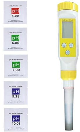 Eieenotee Bluetooth Digital PH Meter for Food High Accuracy Food PH Tester with Backlit LCD Display for Meat,Bread and Water