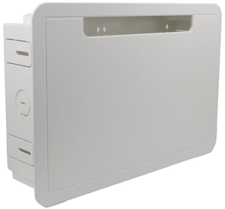 Aniyaa 9 Inch in-Wall TV Media Box-Recessed TV Outlet&Network Enclosure for //Fire/One Connect