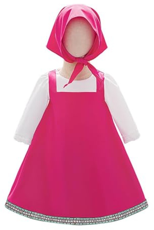 Lito Angels Déguisement Robe Sarafan Fille, Fuchsia, 6 mois-5 ans | Foulard, Tenue Traditionnelle, Déguisement de Fête