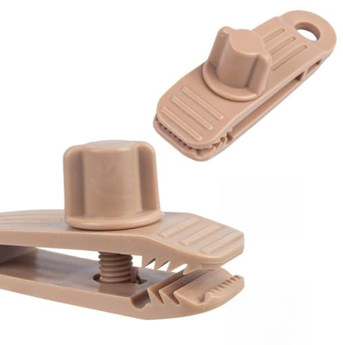 Lawnoval Confezione da 20 clip per teloni resistenti con design a bocca di coccodrillo, forza di trazione di 70 kg, campeggio, tende da sole, tende da sole e rifugi all'aperto, nero, verde, giallo