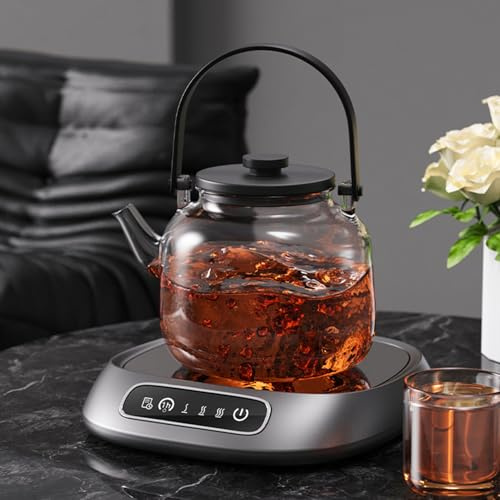 Coffee Mug Warmer, Coffee Cup Warmers for Desk, Candle Warmer Plate, 3 Temp Settings & USB Rechargeable, Cup Warmers for Beverages, Milk, Tea, Coffees, Water Gifts Accessories (Grey)