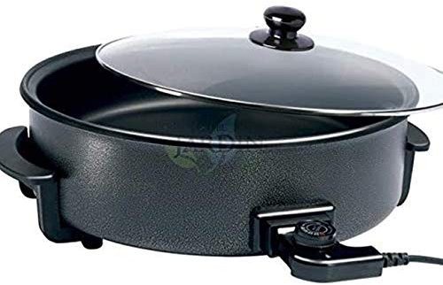 Suinga PAELLERO - Pentola elettrica 1500 W Ø 42 x 7 cm, rivestimento nero teflon, temperatura fino a 250 °C, strato antiaderente per una maggiore durata.
