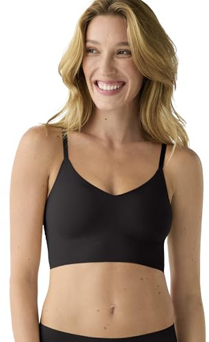 True & Co Womens Body Lift Triangle Adjustable Strap Bra, Black, L 36C-D 38A-B US