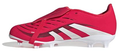 adidas Unisex Kinder Predator League FOLD-Over Tongue Firm Ground Football Boots Kids, Lucid Red/Cloud White/Core Black, 31 EU