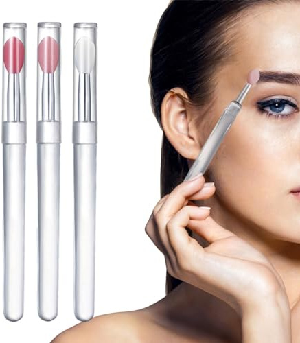 Aplicador de pincel de brillo de labios de silicona, pincel de labios de