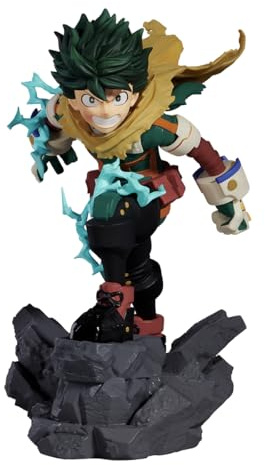 Banpresto Izuku Midoriya My Hero Academia Figurine d'action à Collectionner Combinaisons Battle 13 cm Multicolore Idéal pour Les Fans d'Anime