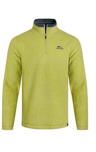 Weird Fish Newark Eco 1/4 Zip Grid Fleece Tarragon Size 4XL