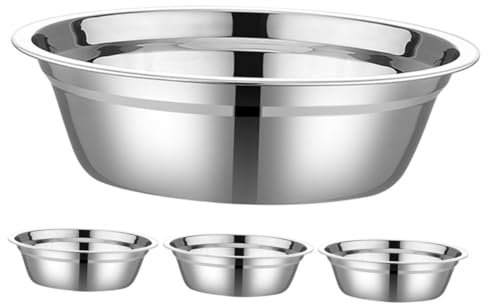 CIYODO 4 Pezzi Ciotola Per Mescolare Da Cucina in Acciaio Inossidabile Capacità Ciotola Per Conservare Gli Alimenti Porta Insalata Forniture Da Cucina