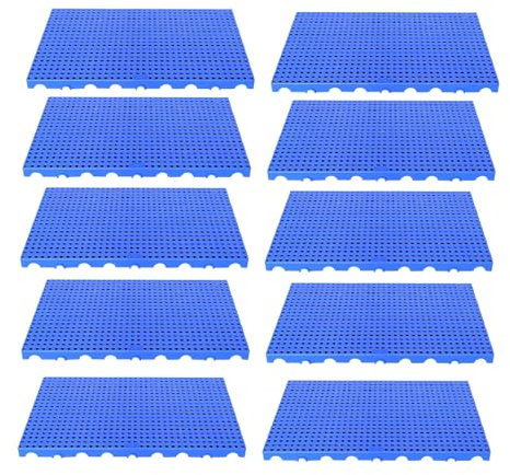 LIMENQIN Palets de Suelo for Almacenamiento, palets de Suelo apilables y encajables for Uso Interior y Exterior, garajes, sótanos