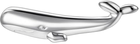 RunootPR Épingle à cravate baleine argentée pour homme, pince à cravate créatures marines, bijoux personnalisés