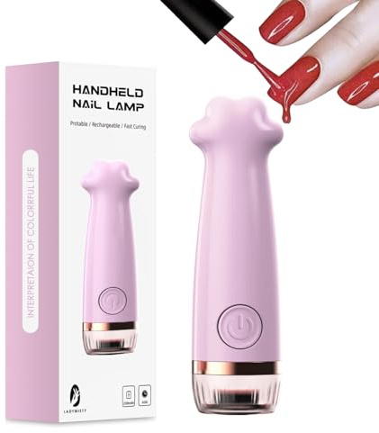 Doiyislem Lámpara LED para Uñas | Dispositivo de Manicura con Curado UV 2 Ajustes de Temporizador - Lámpara Secadora de Uñas para Mujeres | Salón De Belleza Viaje Vacaciones Oficina Campus Hogar