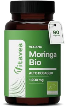 Moringa BIO - 1200mg - Estratto Oleifera - Trattamento 1 Mese