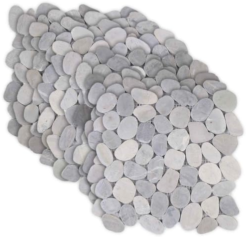 vidaXL Baldosas de Guijarros Gris 30 x 30 cm Guijarro de Río