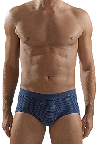 AMMANN Slip da Uomo con Apertura (Pacco da 3) Colore: Blu Scuro Taglie: 5-9 Dimensione 6