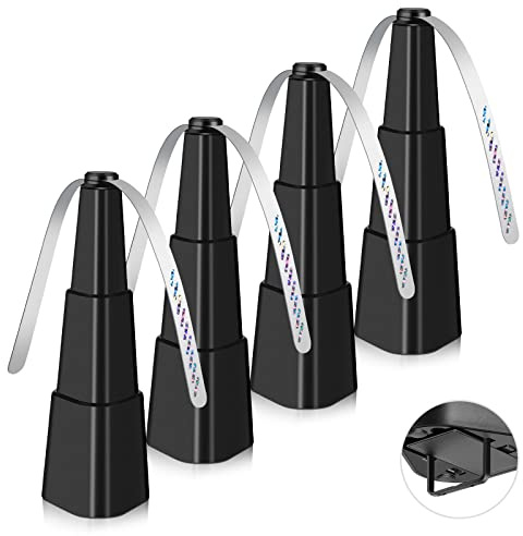 Fly Fans for Tables, Fly Fan Outdoor Indoor Keep Flies Away, Table Top Spinner with Holographic Blades, Flies Deterrent for Picnic, Restaurant, Party, Home, BBQ (4 Pack)