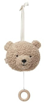 Jollein 043-001-67005 Stoff Spieluhr Teddybär Biscuit