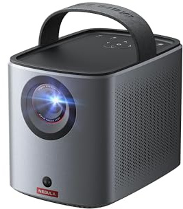 NEBULA Mars 3 Air GTV Projector - Netflix Officially Licensed, 400 ANSI-Lumen Brightness, Native 1080P, Dolby Digital Sound,150-Inch Picture, Built-In Battery for 2.5 Hours of Playtime Anywhere.
