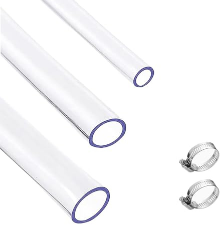 BBYPP Transparent Slangar Set, 6mm 7mm 8mm ID, längd 9 m, Gasslang, vattenslang, Luftslang, Flexibelt Transparent rör för Som Luftkonditioneringsavlopps rör Akvariereparation