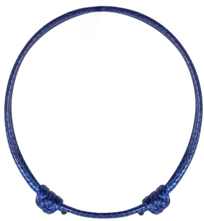 Luck Strings Navy Blue Wax Nylon Cord Bracelet - Waterproof Adjustable Unisex String Bracelet for Men & Women, Nautical & Protection Jewelry, Confidence & Strength Symbol (Navy Blue, One Size)