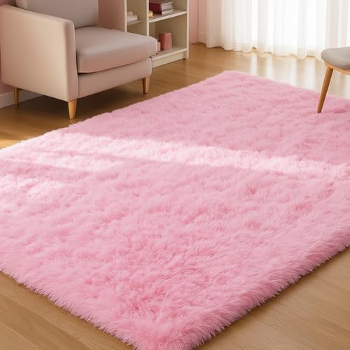 XSIVOD Tapis Salon 160x230 Shaggy Tapis Chambre Adulte Doux Moelleux Moderne Grand Tapis de Salon Tapis à Poils Longs Tapis Antidérapant Décoration Intérieure Tapis pour Salon Chambre