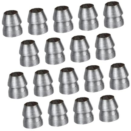 BESTonZON 20 Piezas cuña redonda cuñas de martillo de para acampar el acero Cuña divisoria con mango de martillo accesorios de instalación de martillo planchar Plata