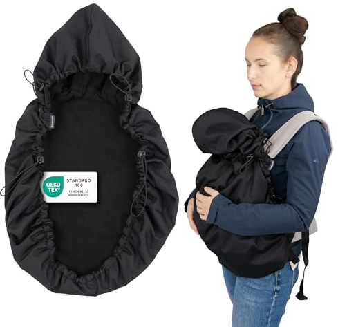 Zamboo Funda Mochila Portabebés Impermeable – Negro