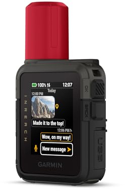 Garmin inReach Mini 3 Plus, Dispositivo Satelital Compacto con GPS, SOS con Pantalla Táctil a Color, Mensajes de Texto, Fotos y Mensajes de Voz vía satélite, LiveTrack, hasta 350 Horas de autonomía