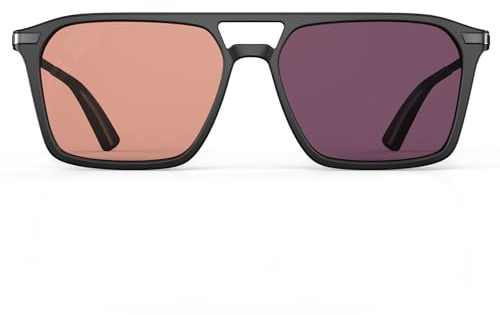 Goiteia FL-Rose Migraine Glasses Photosensitivity Glasses, Indoor & Outdoor Glasses for light Sensitivity/Photophobia,UV 400 Protection,Spring Hinges for Better Comfort
