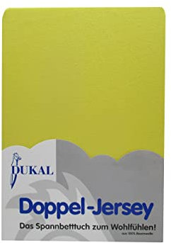 Dukal | Spannbettlaken oval für Kinderwagen Stubenwagen Wiegen Beistellbett | 37x70 – 41x70 cm | aus hochwertigem DOPPEL-Jersey | 100% Baumwolle | Farbe: Zitrone