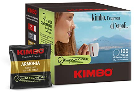 Kimbo Cialde Compostabili Armonia - 100 Cialde