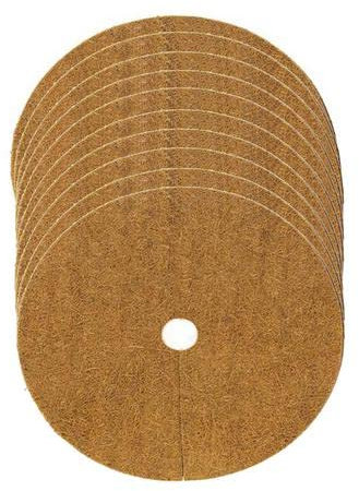Fulenyi Kokos-Mulchscheibe, 10er Set 30cm Kübelabdeckung Pflanzenschutz Winterschutz, Kokosscheibe für Pflanzen, Kokosmatte Winterschutz, Kübelabdeckung Frostschutz für Pflanzenschutzmatte