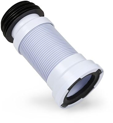 Flexible Toilet Pan Connector Universal WC Flexi Slinky Waste Soil Pipe 260mm-500mm