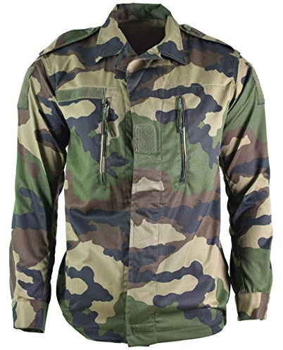 Véritable veste de combat F2 armée française F2 Fusée CE Camouflage militaire surplus NEUF