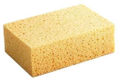 Nvzi 2 pezzi di giallo allargato e ispessito cucina forno a microonde, pulizia vapore speciale spugna assorbente in pasta di legno spugna di cotone 19 x 11 x 5,1 cm