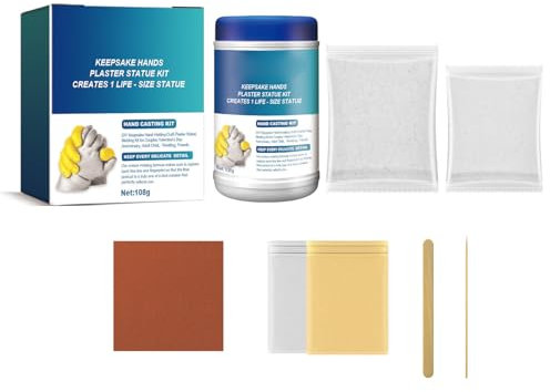 Kit de escultura de yeso para manos de bebé, moldeo de manos para parejas, amigos, padres e hijos