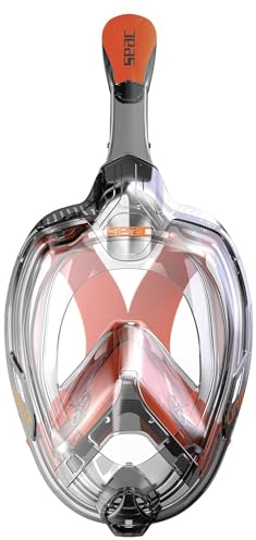 Seac Unisex-Adult Unica SLT Vollgesichtsschnorchelmaske für Erwachsene und Kinder ab 6 Jahren, phthalatfreie hypoallergene Polymer-Gesichtsmaske, getestet und patentiert, schwarz, L/XL