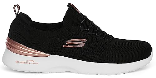 Skechers Skech-Air Dynamight-Rich Glow, Zapatillas Mujer, Black, 39 EU