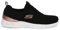 Skechers Skech-Air Dynamight-Rich Glow, Zapatillas Mujer, Black, 39 EU