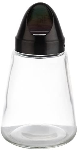 APS 40517 Distributeur à goûter en verre, couvercle à visser en acier inoxydable, Ø 8,5 cm, hauteur 15,5 cm