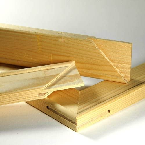 Keilrahmenleisten Set zum Selbstbau DIY Keilrahmen (95 x 65 cm)