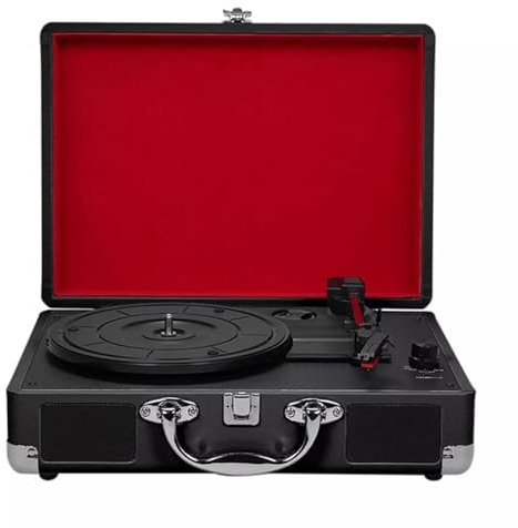 Giradischi a 3 Velocità In Vinile, Giradischi Valigia Vintage, Riproduzione Bluetooth, Altoparlanti Stereo, Supporta Tre Velocità Di 33/45/78, Per Hotel, Club, Bar, Casa, Decorazioni Per Ufficio