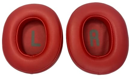 tecinity Coussinets d'oreille pour JBL Tune 700(700BT)/710(710BT)/720(720BT) Casque, Oreillette de Remplacement pour JBL Tune 750(750BT,750BTNC)/760(760NC) Casque, Cuir Souple (Rouge)