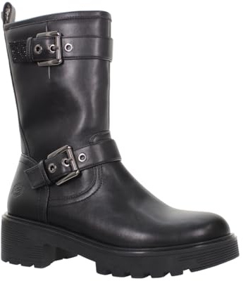 Lumberjack Ramone, Botas de Motociclista Mujer, Negro, 38 EU