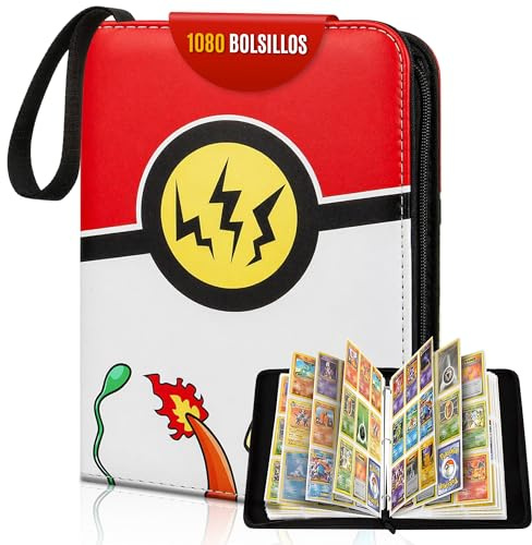 CABAPLUS® Álbum de Cartas Coleccionables PREMIUM 1080 Cartas | Binder Profesional con 60 Páginas y Fundas Integradas | Album para Cartas TCG | Card Binder de Alta Capacidad (2)