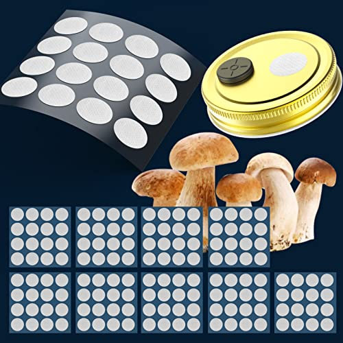 ZHANXUBIO Membranfilter-Aufkleber, 20 mm, 58 mm, 65 mm, 82 mm, 90 mm, 0,3 um, stark haftende Filterscheibe für Pilzzucht (20 mm, 160)